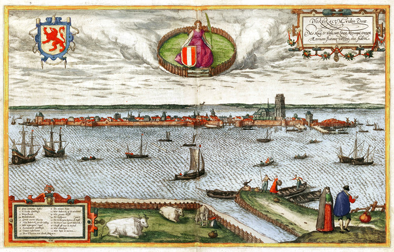 Dordrecht 1572 Braun en Hogenberg